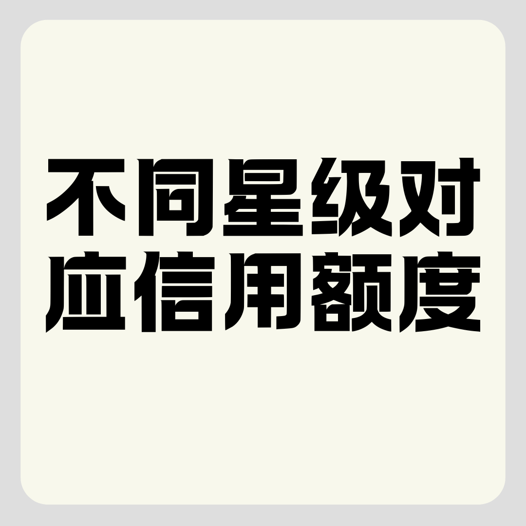 联通号码不同星级对应&ldquo;信用额度&rdquo;是多少？