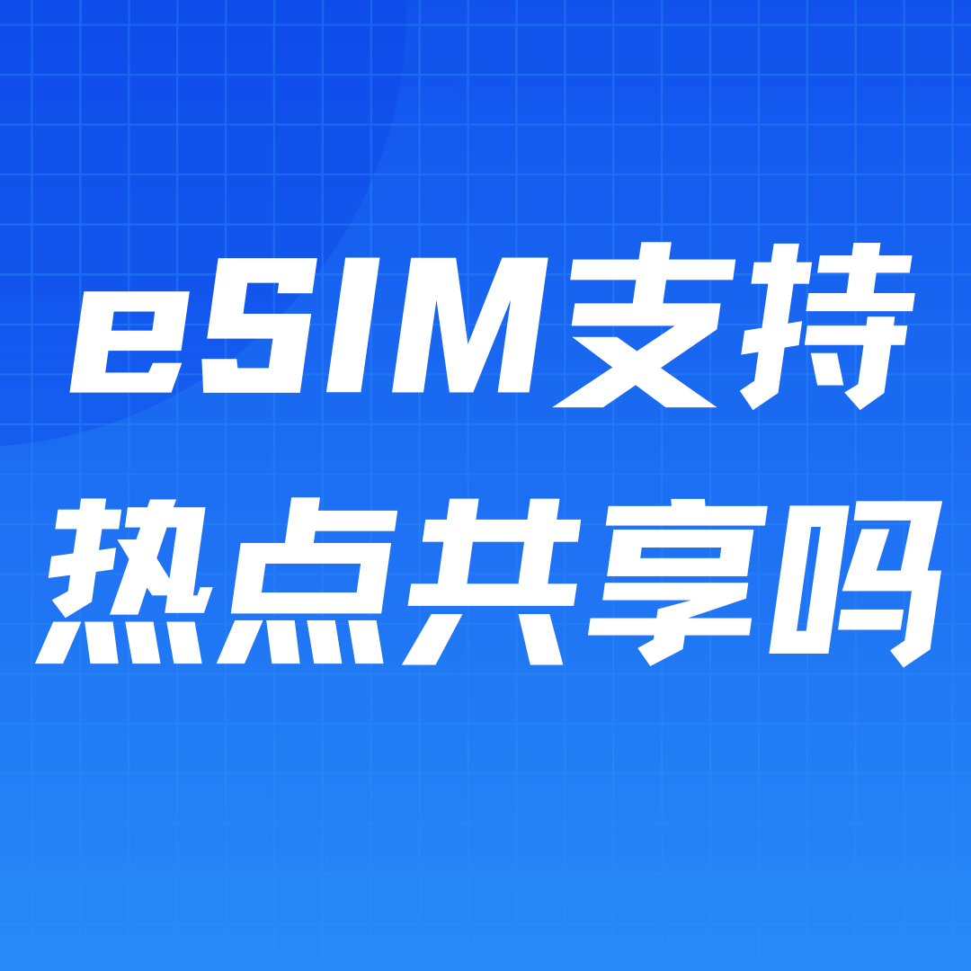 eSIM支持开热点吗？