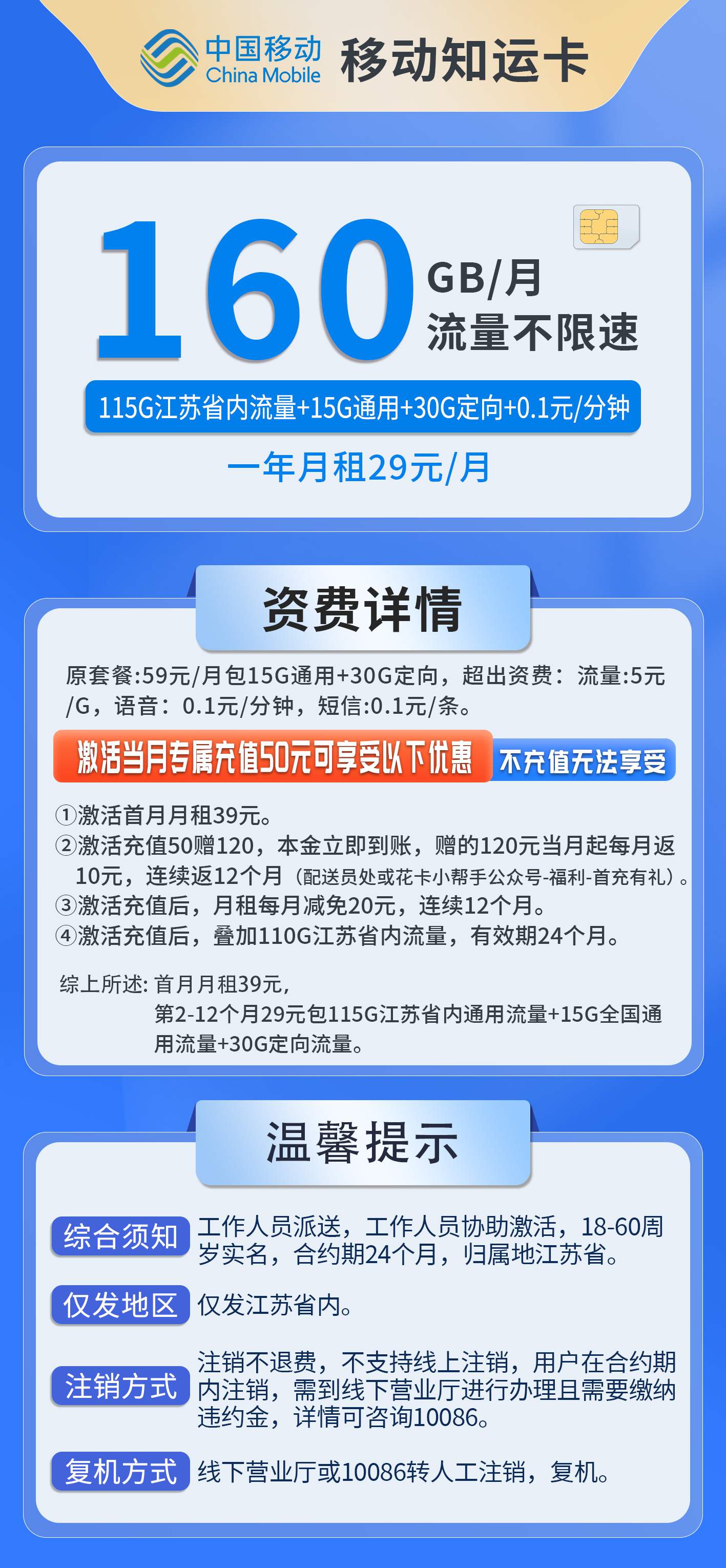 365套餐网，移动知运卡资费套餐介绍